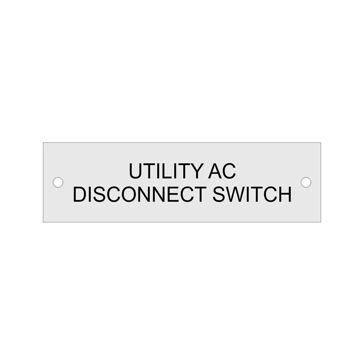 1 x 3.5 Utility AC Disconnect Switch