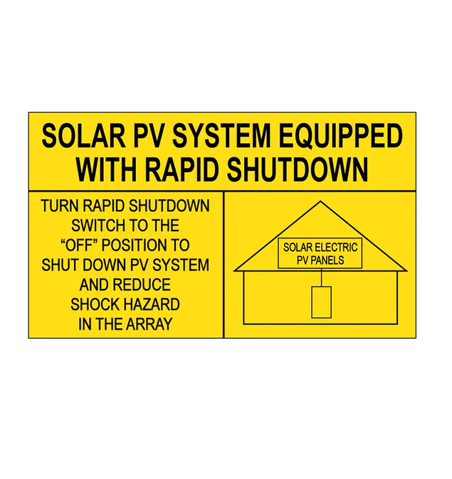 3x6 Solar PV System Equipped With Rapid Shutdown