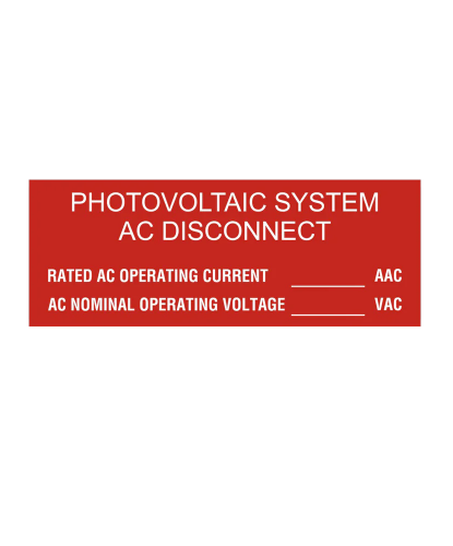 1.5x4 - Photovoltaic System AC Disconnect