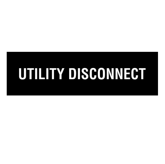1x3 - Utility Disconnect, Black/White, Plastic