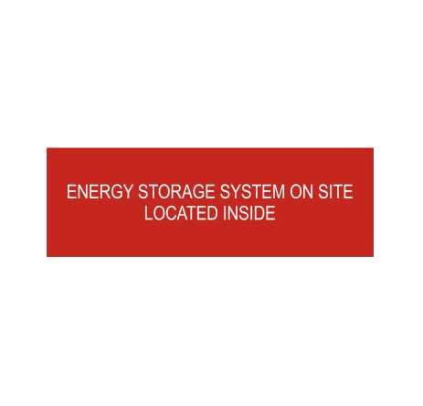 1x3, Energy Storage System On Site Located Inside