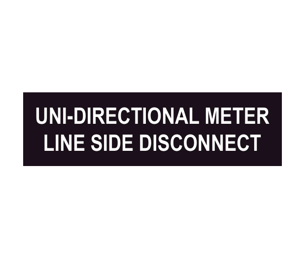 1x3 Uni-directional Meter Line Side Disconnect