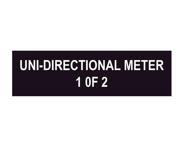 1x3 Uni-directional Meter 1 of 2