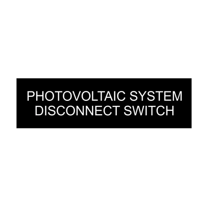 1x3 - Photovoltaic System Disconnect Switch