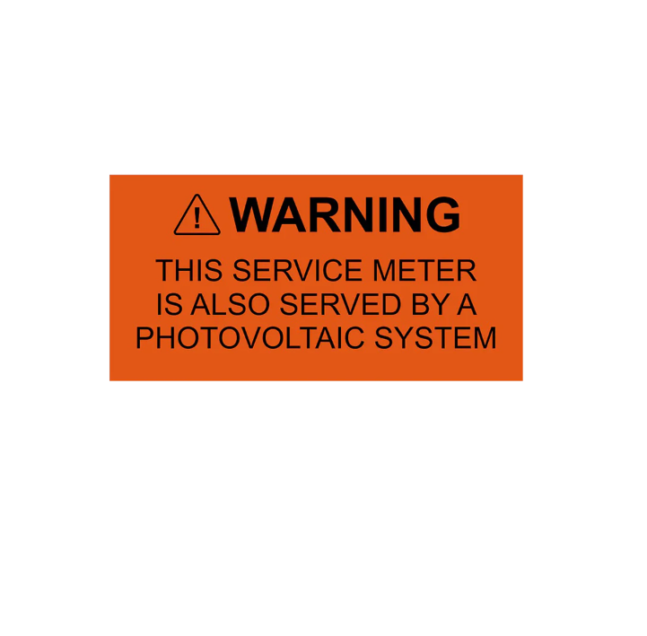 1.5x3, Warning This Service Meter PV