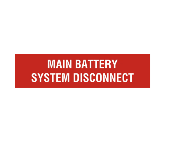 1x3, Main Battery System Disconnect PV
