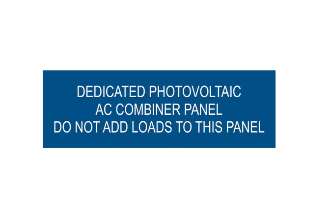 1x3, Dedicated Photovoltaic AC Combiner Panel