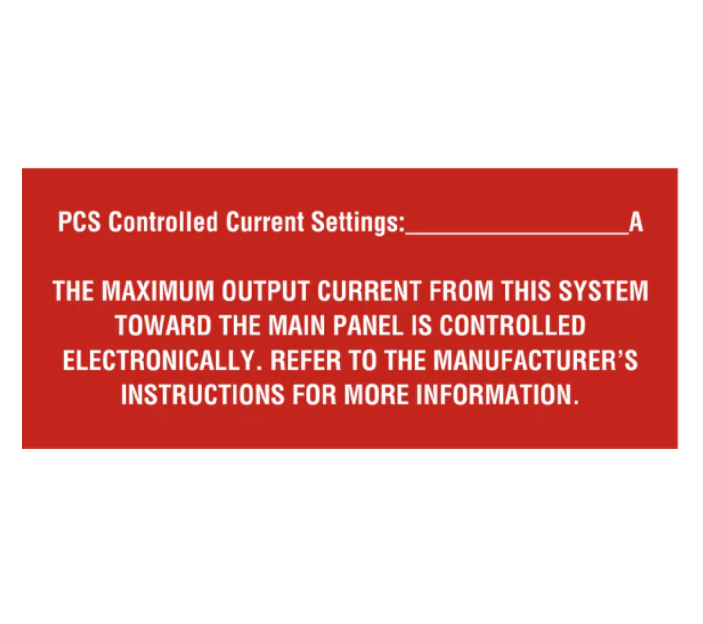 2x3, Pcs Controlled Current Settings, Red/White, Plastic