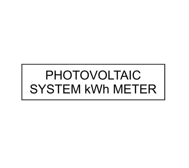 .75x3, Photovoltaic System kWh Meter PV — Egan Print Company