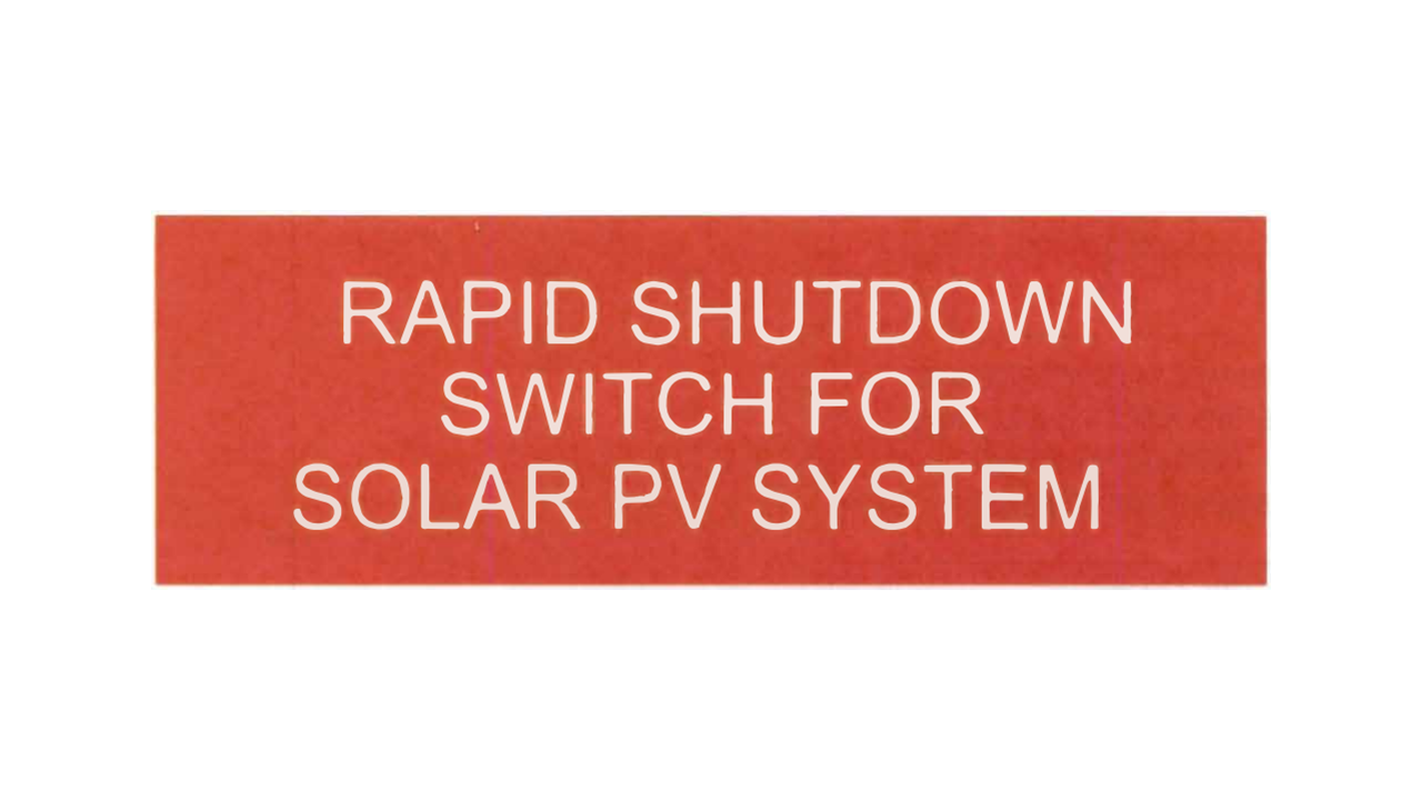 1.75 x 5 Rapid Shutdown Switch for Solar PV System