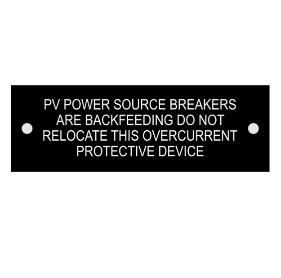 1x3- PV Power Source Breakers, Black/White, Plastic
