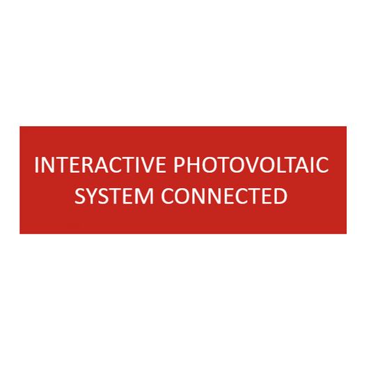 3x1, Interactive Photovoltaic System Connected, red/white plastic