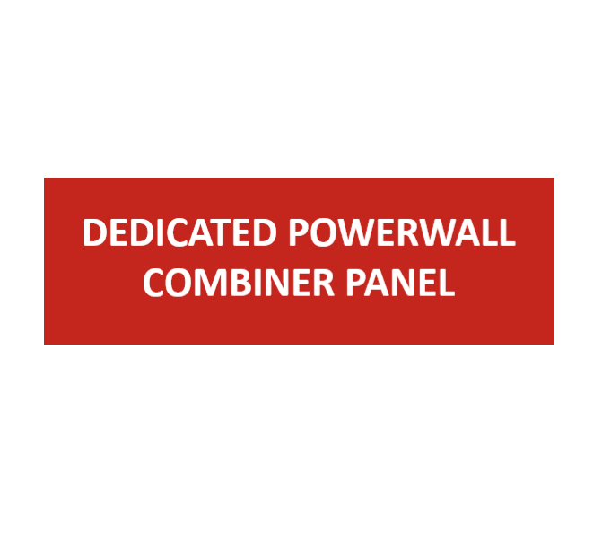 3x1, Dedicated Powerwall Combiner Panel, red/white plastic