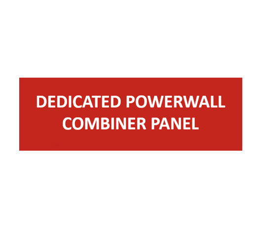 3x1, Dedicated Powerwall Combiner Panel, red/white plastic