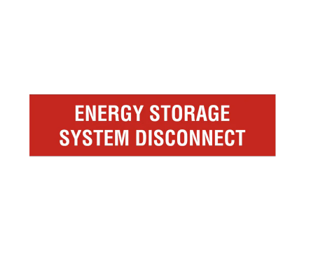 1x3, Energy Storage System Disconnect