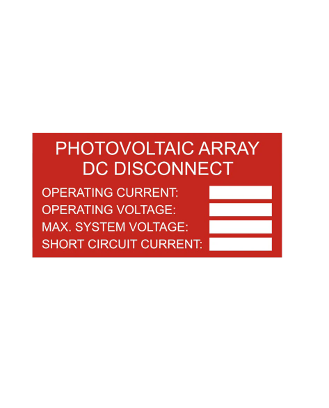 1.5x3, Photovoltaic Array DC Disconnect