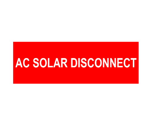 1x3 AC Solar Disconnect