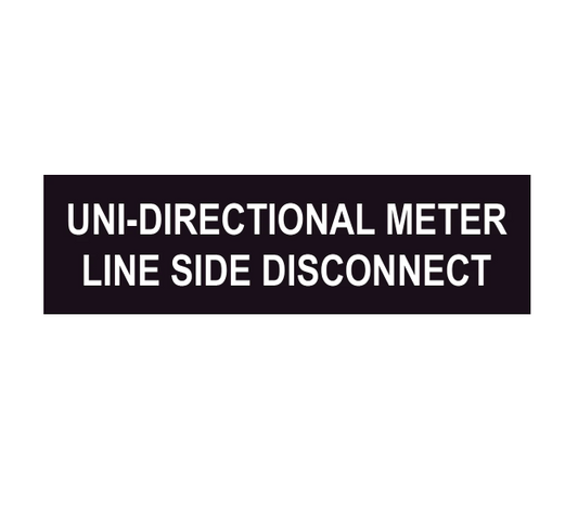 1x3 Uni-directional Meter Line Side Disconnect