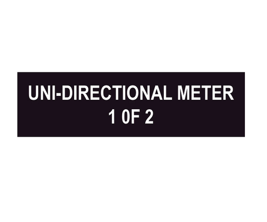 1x3 Uni-directional Meter 1 of 2