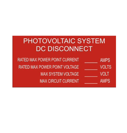 2x4 - Photovoltaic System DC Disconnect