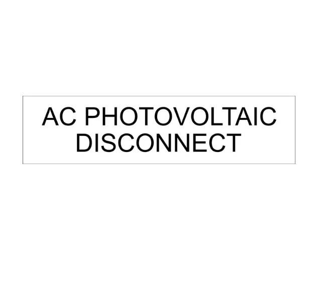 1x3, AC Photovoltaic Disconnect PV