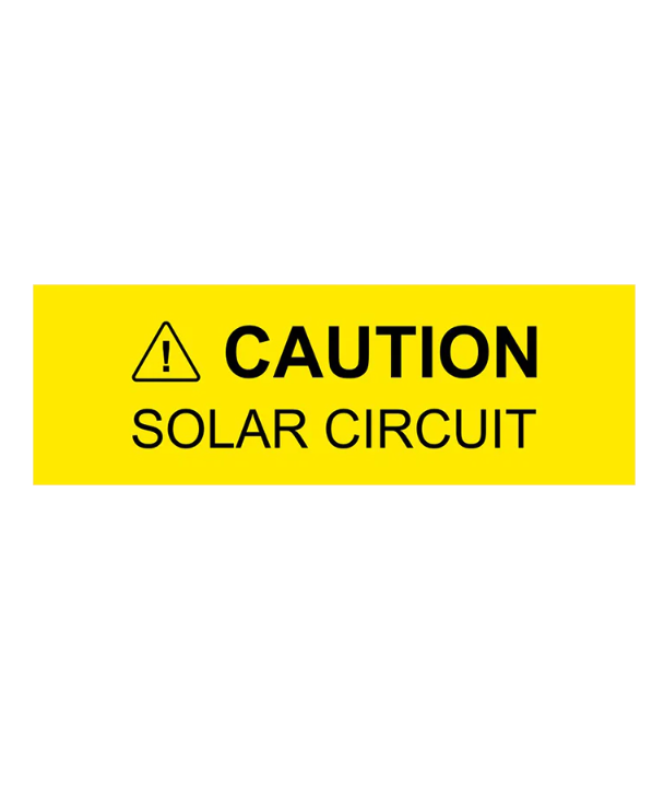 1x3, Caution Solar Circuit, PV