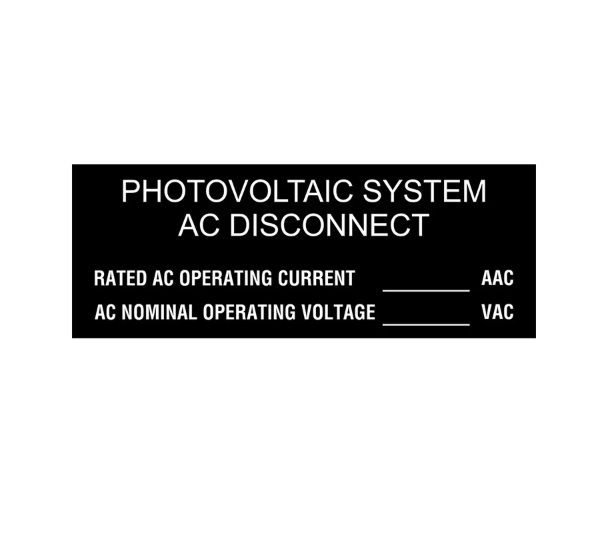 1.5x4 Photovoltaic System AC Disconnect PV