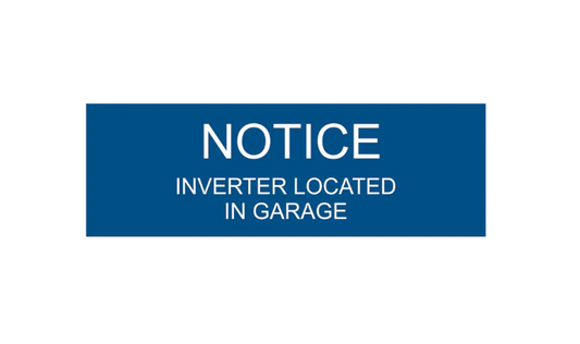 1x3, Notice Inverter Located In Garage PV