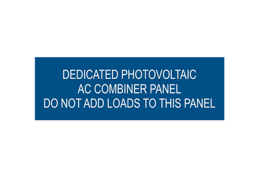1x3, Dedicated Photovoltaic AC Combiner Panel