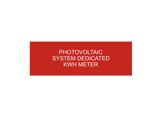 1x3, Photovoltaic System Dedicated KWH Meter