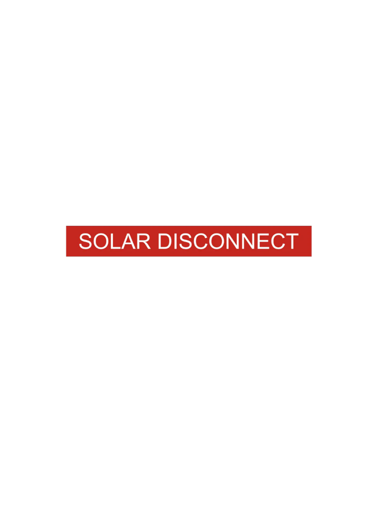 1x6 Solar Disconnect
