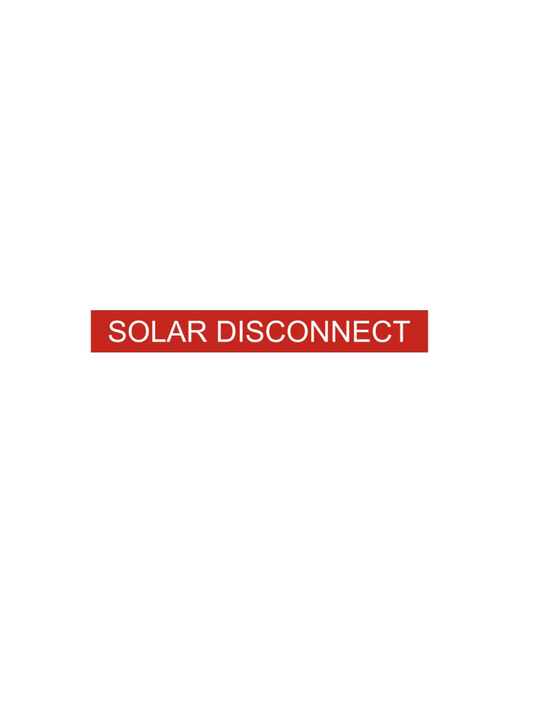1x6 Solar Disconnect