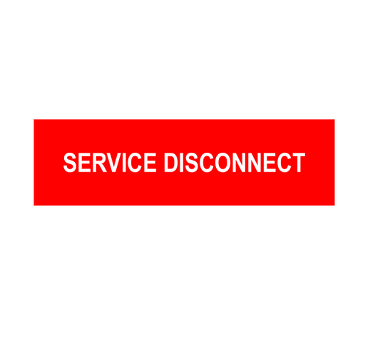1x3.5 Service Disconnect — Egan Print Company
