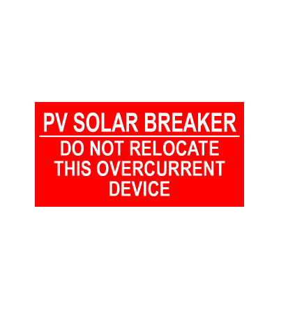 1X2 PV Solar Breaker — Egan Print Company