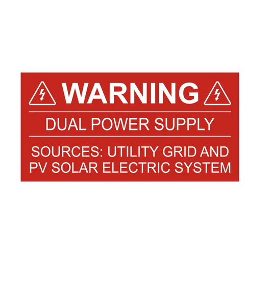 2x4 - Warning Dual Power Supply
