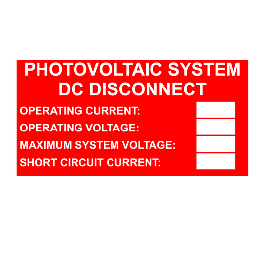 1.5x3 Photovoltaic System DC Disconnect